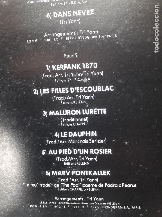 Discos de vinilo: Tri Yann - si mort a mors - Foto 4