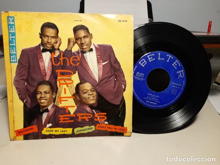 Discos de vinilo: EP THE DRIFTERS : HYPNOTIZED - Foto 1