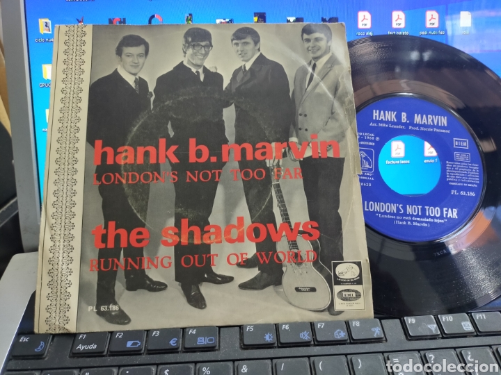 Discos de vinilo: Hank b. Marvin / the shadows single Espa&ntilde;a 1968 - Foto 1