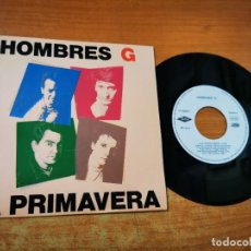 Discos de vinil: HOMBRES G LA PRIMAVERA SINGLE VINILO DEL AÑO 1991 DAVID SUMMERS MISMO TEMA. Lote 342579478