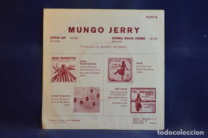 Discos de vinilo: MUNGO JERRY - OPEN UP - SINGLE - Foto 2