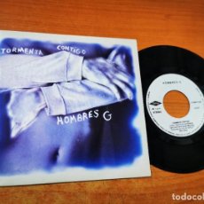Discos de vinilo: HOMBRES G TORMENTA CONTIGO SINGLE VINILO DEL AÑO 1992 DAVID SUMMERS MISMO TEMA