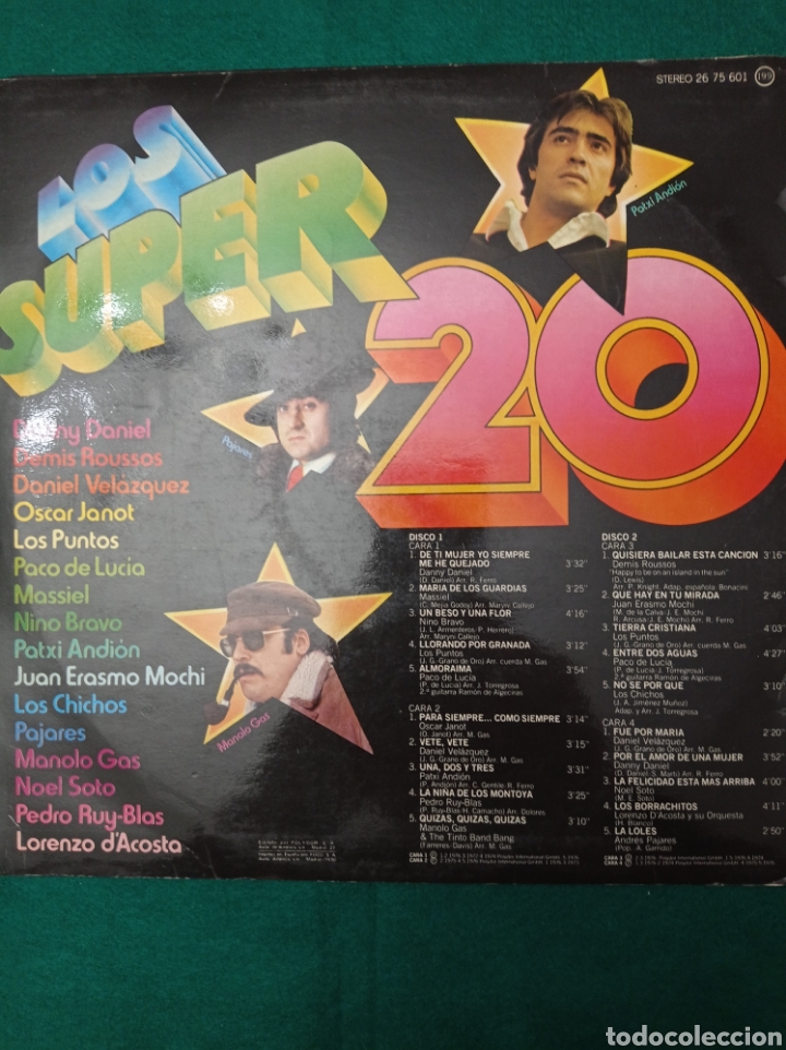 Discos de vinilo: 2 DISCO VINILO LP , LOS SUPER 20 , 1974 - Foto 2