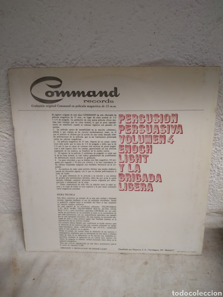 Discos de vinilo: PERCUSI&Oacute;N PERSUASIVA VOL.4 - ES 61 - Foto 2