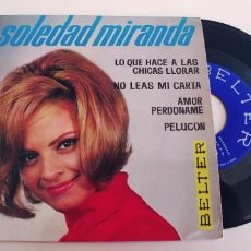 Discos de vinilo: SOLEDAD MIRANDA-EP LO QUE HACE A LAS CHICAS LLORAR +3-BUEN ESTADO. Lote 342629013