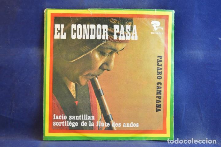 Discos de vinilo: FACIO SANTILLAN - EL CONDOR PASA - SINGLE - Foto 1
