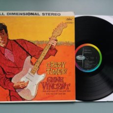 Discos de vinilo: GENE VINCENT CRAZY TIMES ORIGINAL USA 1960 VERSION STEREO ULTRARARA!!! ELVIS EDDIE COCHRAN B. HOLLY. Lote 342653158