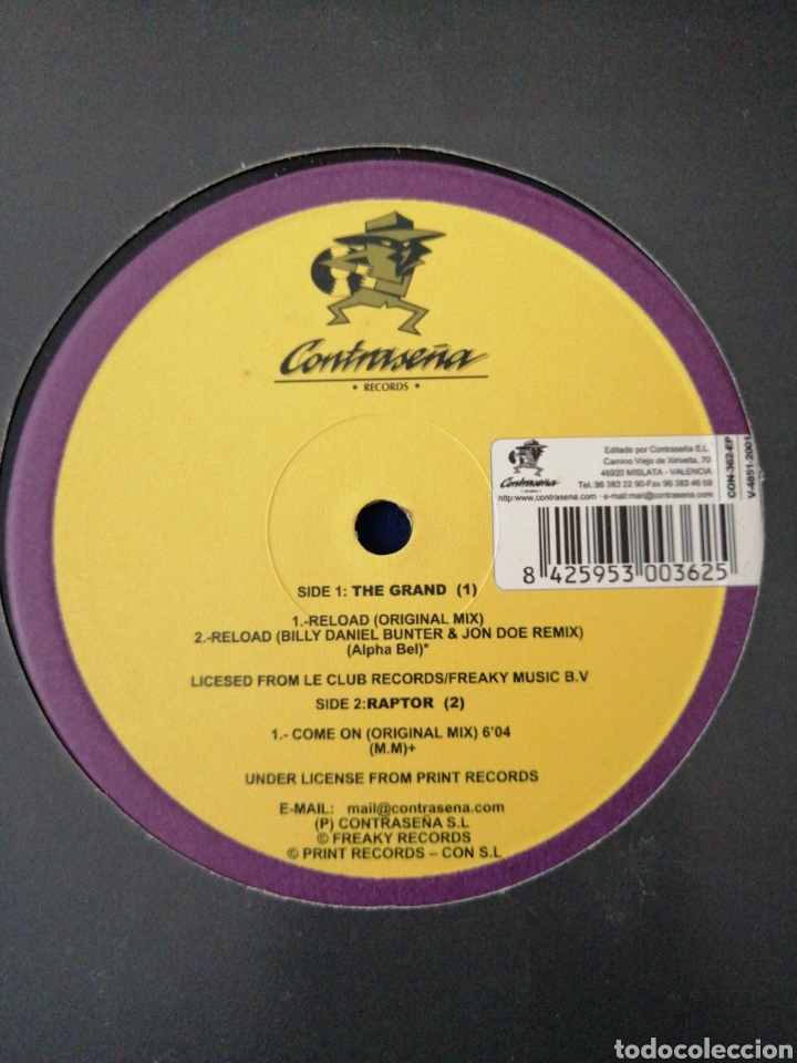 Discos de vinilo: CONTRASE&Ntilde;A RECORDS PROMOCIONAL - Foto 2