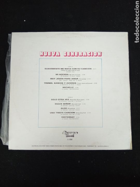 Discos de vinilo: NUEVA GENERACION - Foto 2