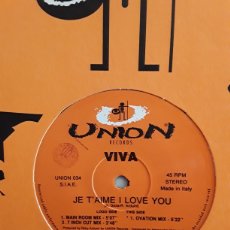 Discos de vinilo: VIVA ‎– JE T'AIME I LOVE YOU. Lote 342728808