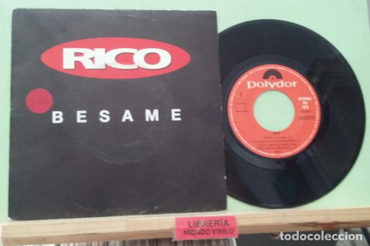 Discos de vinilo: Rico. B&eacute;same. Polydor 1992 -- single - Foto 1