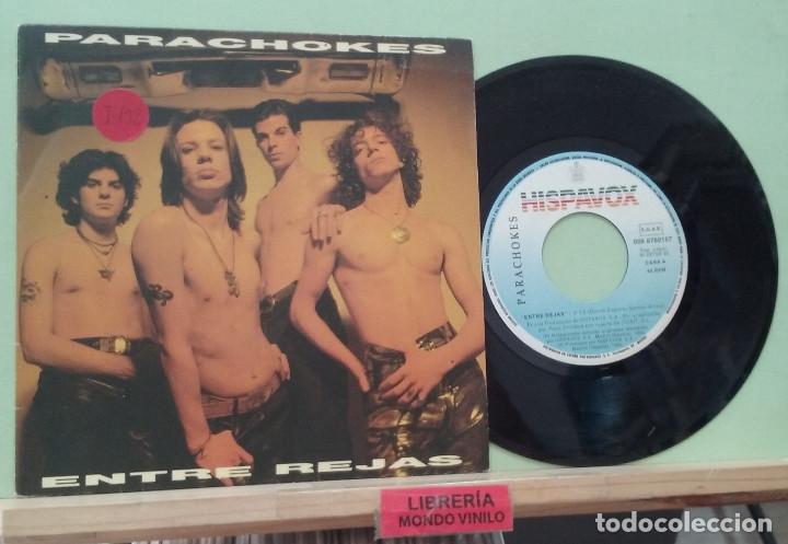 Discos de vinilo: Parachokes. Entre rejas. Hispavox 1992 -- Single - Foto 1
