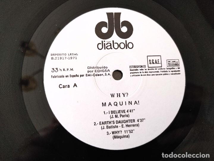 Discos de vinilo: MAQUINA-LP WHY 1971-NUEVO - Foto 3