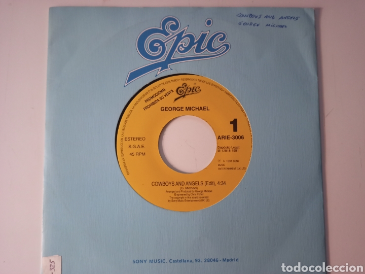 Discos de vinilo: George Michael - Cowboys and angels - Foto 1