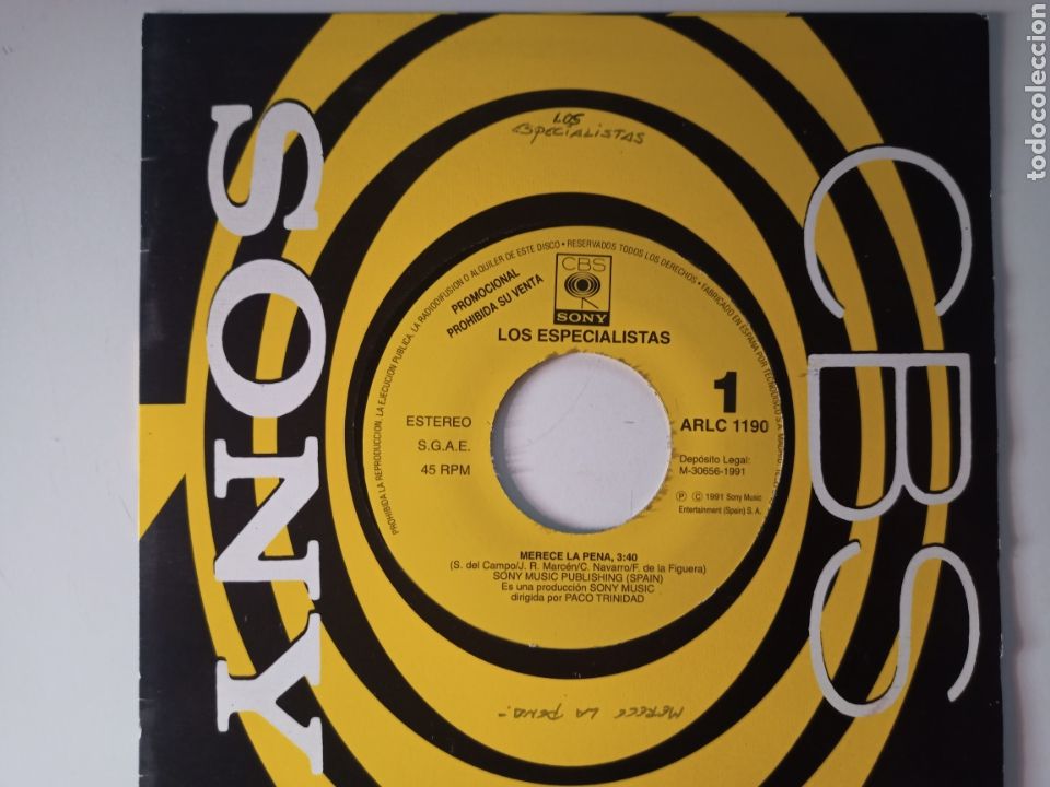 Discos de vinilo: Los Especialistas - Merece la pena - Foto 1