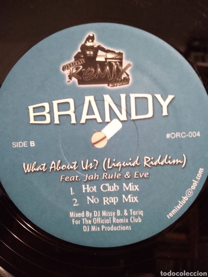 Discos de vinilo: MAXISINGLE - BRANDY FEAT. JAH RULE - WHAT ABOUT US? - - Foto 2