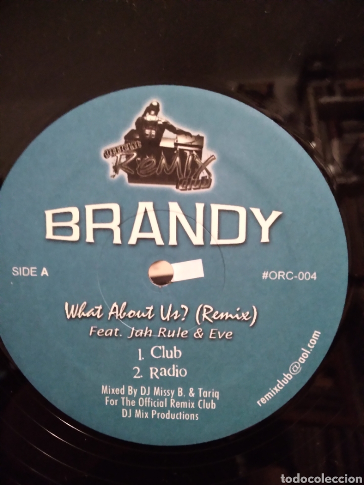 Discos de vinilo: MAXISINGLE - BRANDY FEAT. JAH RULE - WHAT ABOUT US? - - Foto 1