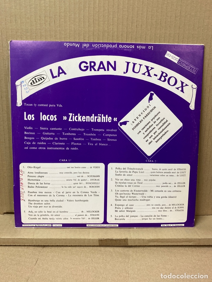 Discos de vinilo: LP LOS LOCOS &ldquo;ZICKENDR&Auml;HTE&rdquo; - Foto 2