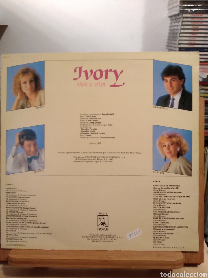 Discos de vinilo: LP - IVORY - ABBA & STEVIE - ES.87 - Foto 2