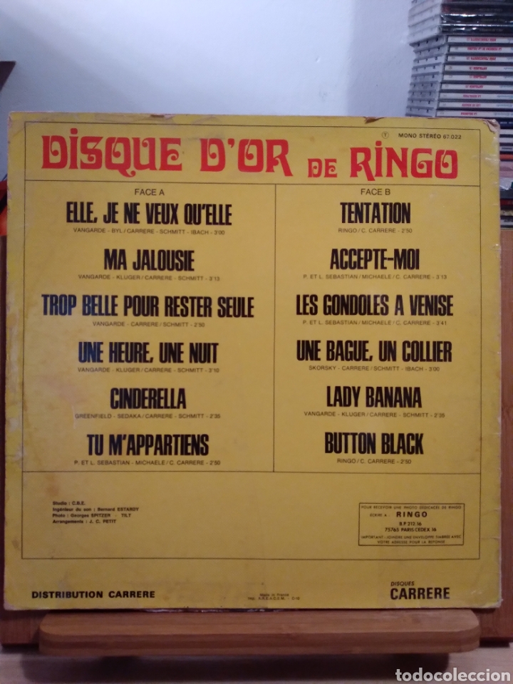 Discos de vinilo: LP - DISQUE DOR DE RINGO - FRANCIA - Foto 2