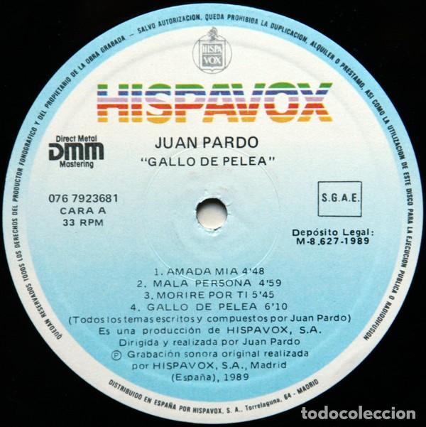 Discos de vinilo: Juan Pardo &lrm;&ndash; Gallo De Pelea - Foto 3