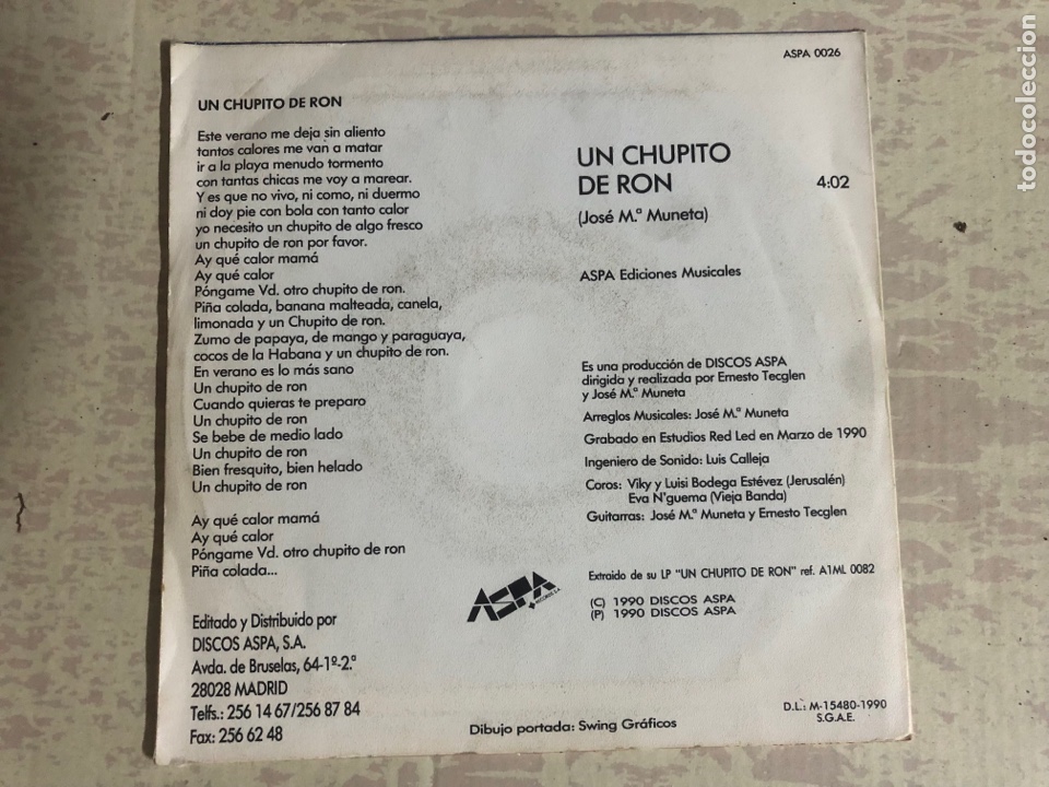 Discos de vinilo: SINGLE VINILO ERNESTO Y LA VIEJA BANDA - Foto 3