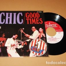 Discos de vinilo: CHIC - GOOD TIMES - SINGLE - 1979 - NUEVO