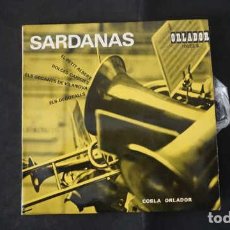 Discos de vinilo: EP SINGLE SARDANAS COBLA ORLADOR EL PETIT ALBERT, DOLCES CARICIES, ORLADOR, 10023 B, AÑO 1965.. Lote 342881133