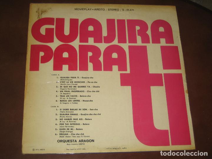 Discos de vinilo: ORQUESTA ARAGON - ED. ESPA&Ntilde;OLA 1972 - Foto 2
