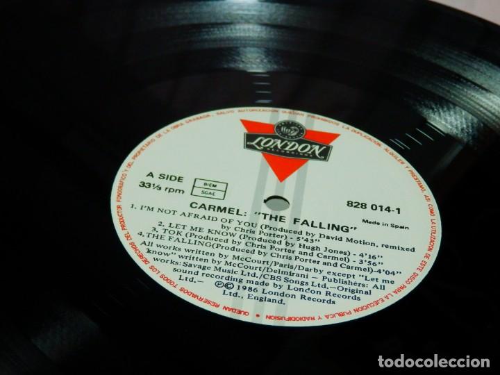 Discos de vinilo: CARMEL * LP The Falling * Spain 1986 * Como nuevo - Foto 2