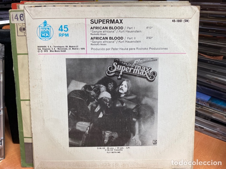 Discos de vinilo: Supermax - African Blood (7&rdquo;, Single) (1979) - Foto 2