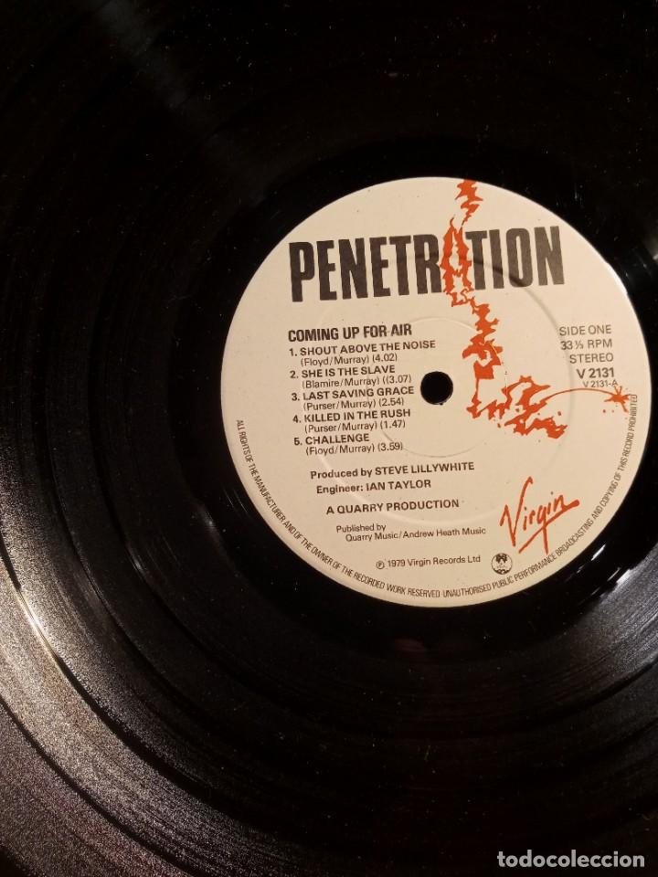 Discos de vinilo: PENETRATION - COMING UP FOR AIR. - Foto 2