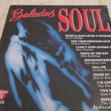 Discos de vinilo: BALADAS SOUL. OTTIS REDDING, PERCY SLEDGE, ARETHA FRANKLIN, SAM COOKE... DOBLE LP DE 1993. IMPECABLE. Lote 343081173
