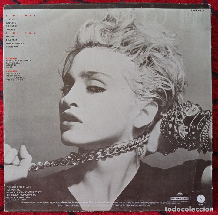 Discos de vinilo: MADONNA VINILO LP ORIGINAL 1983 MEXICO - Foto 2