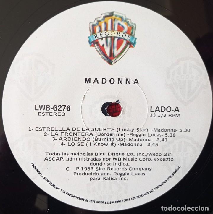 Discos de vinilo: MADONNA VINILO LP ORIGINAL 1983 MEXICO - Foto 3