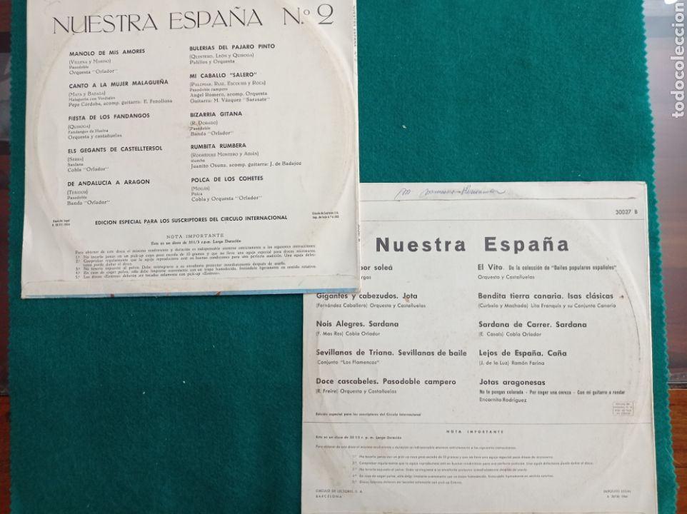 Discos de vinilo: DOS DISCOS VINILO 33 ,NUESTRA ESPA&Ntilde;A , 1964 - Foto 2