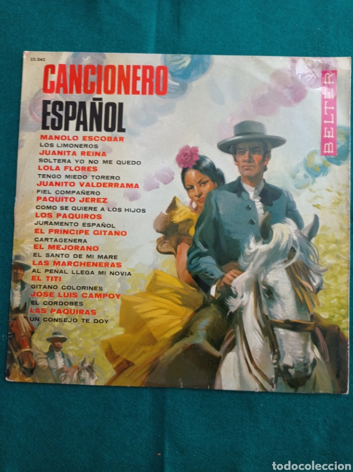 Discos de vinilo: DISCO VINILO LP , CANCIONERO ESPA&Ntilde;OL , 1966 - Foto 1