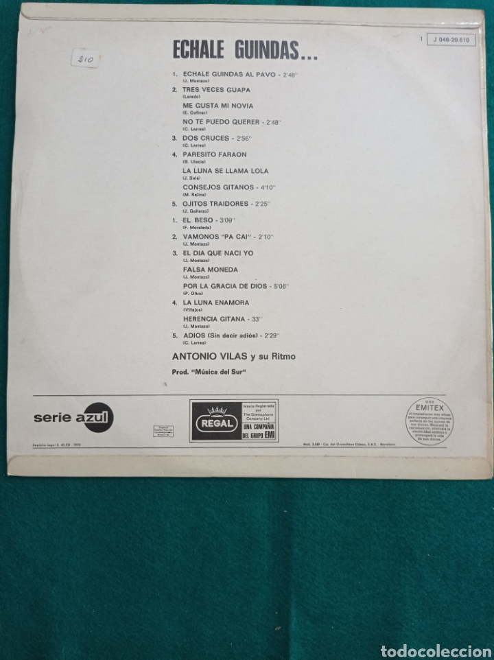 Discos de vinilo: DISCO VINILO LP , ECHALE GUINDAS... , 1970 - Foto 2