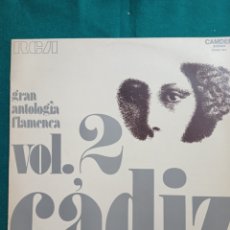 Discos de vinilo: DISCO VINILO LP , CADIZ. GRAN ANTOLOGIA FLAMENCA , 1971