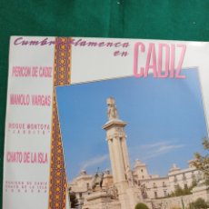 Discos de vinilo: DISCO VINILO LP , CUMBRE FLAMENCA EN CADIZ , 1988