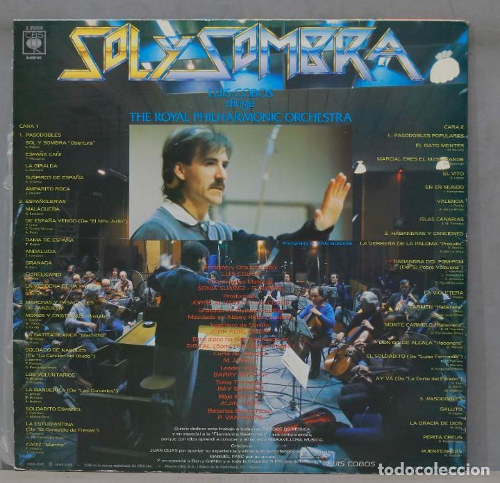 Discos de vinilo: LP. SOL Y SOMBRA. LUIS COBOS - Foto 2