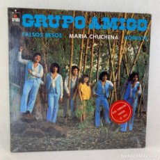 Discos de vinilo: LP - VINILO GRUPO AMIGO - FALSOS BESOS - MARIA CHUCHENA - BORRATE MÉXICO - 1980 - NUEVO -. Lote 343173443