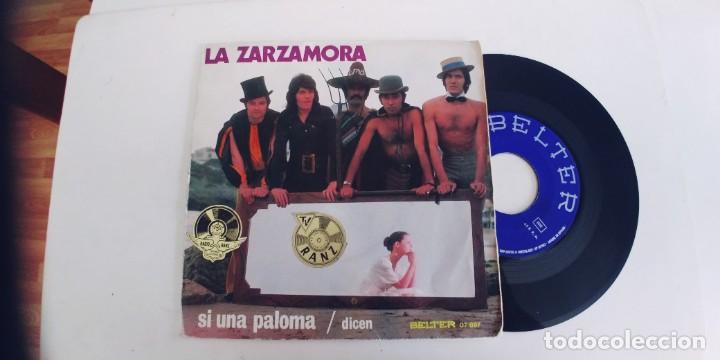 Disques de vinyle: LA ZARZAMORA-SINGLE SI UNA PALOMA