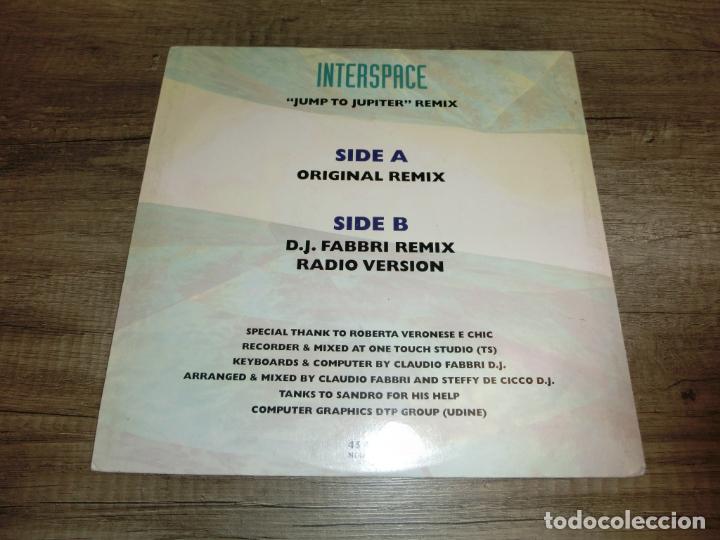 Discos de vinilo: INTERSPACE - JUMP TO JUPITER (REMIX) - Foto 2