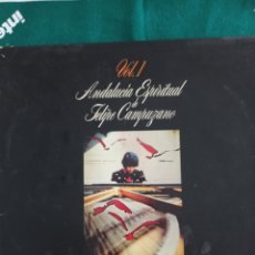 Discos de vinilo: DISCO VINILO LP , ANDALECIA ESPIRITUAL DE FELIPE CAMPUZANO , CADIZ 1977. Lote 343261898