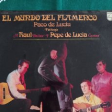 Discos de vinilo: DISCO VINILO LP , EL MUNDO DEL FLAMENCO , PACO DE LUCIA , PEPE DE LUCIA Y RAUL BAILAOR , 1971