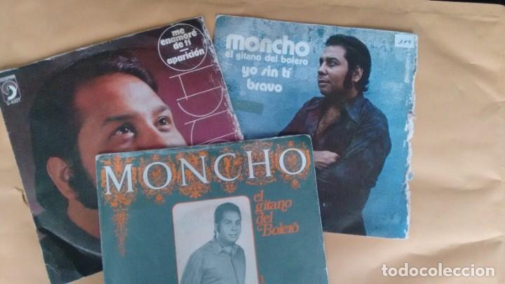 Discos de vinilo: LOTE DE 3 SINGLES ( VINILO) DE MONCHO - Foto 1