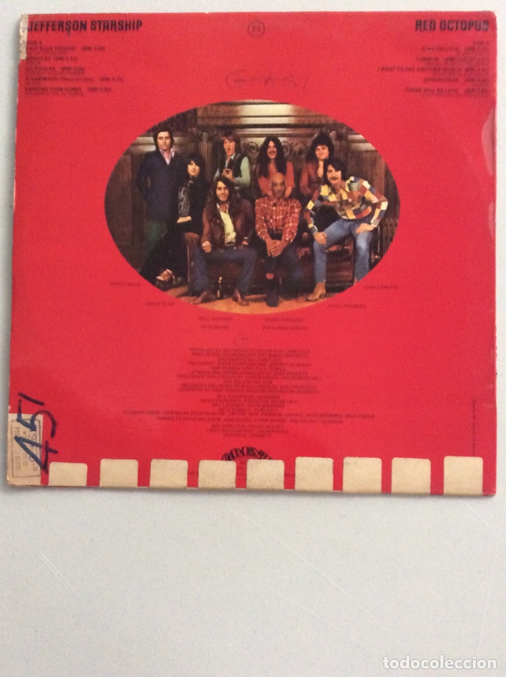 Discos de vinilo: Jefferson Starship. Red octopus. - Foto 2