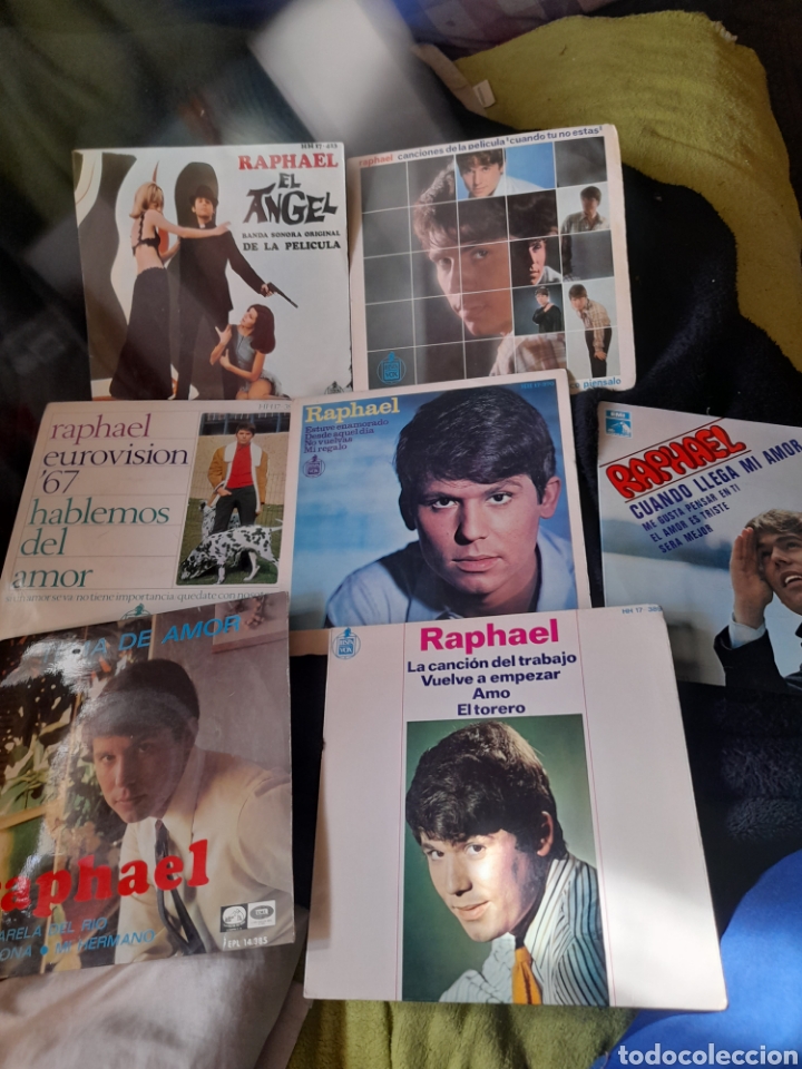 Discos de vinilo: Siete antiguos vinilos de Raphael - Foto 1