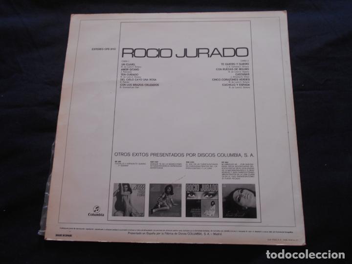 Discos de vinilo: LP ROCIO JURADO // UN CLAVEL + 9 - Foto 2